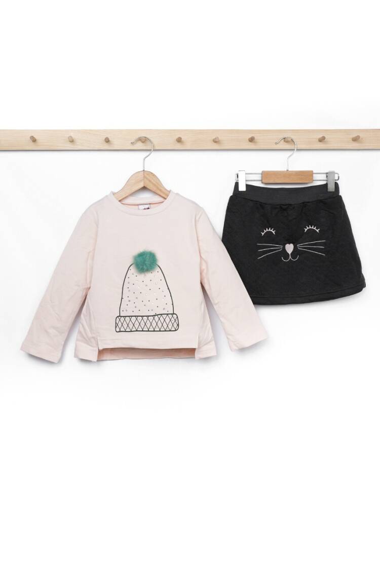 Wholesale Girls 2-Piece Sweatshirt and Skirt Set 3-6Y - Brand: Elnino - Kids & Baby Clothes Wholesale - Globality Store