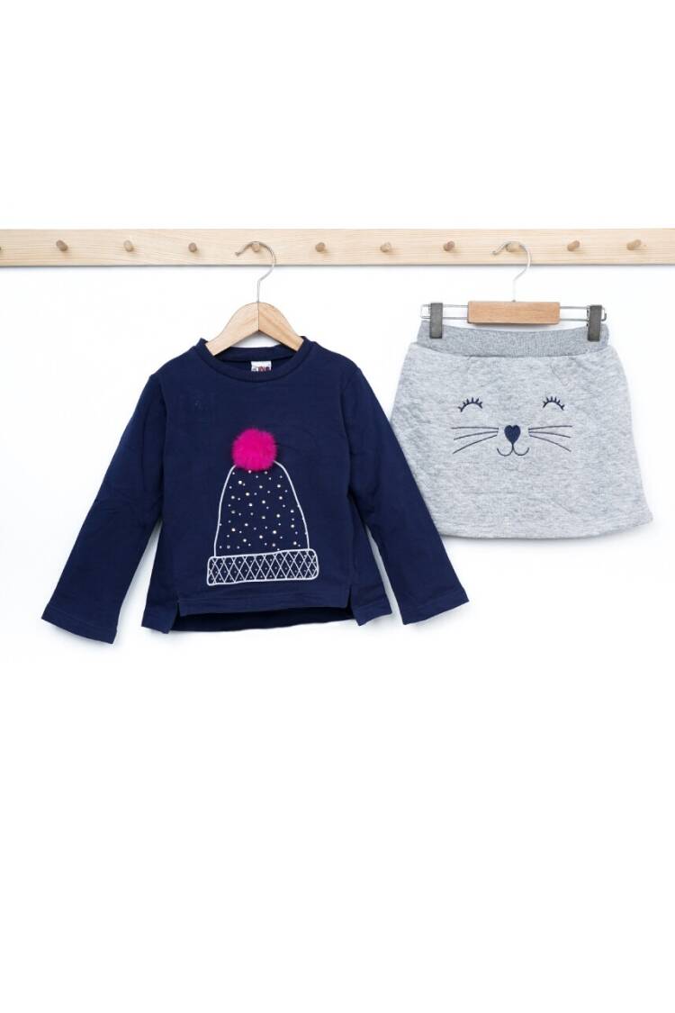 Wholesale Girls 2-Piece Sweatshirt and Skirt Set 3-6Y - Brand: Elnino - Kids & Baby Clothes Wholesale - Globality Store