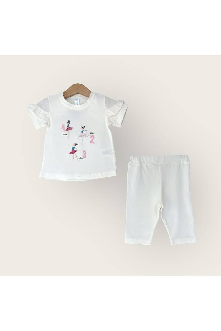 Wholesale Girls 2-Piece T-Shirt and Capri Set 1-4Y - Brand: Algiy Mini - Kids & Baby Clothes Wholesale - Globality Store