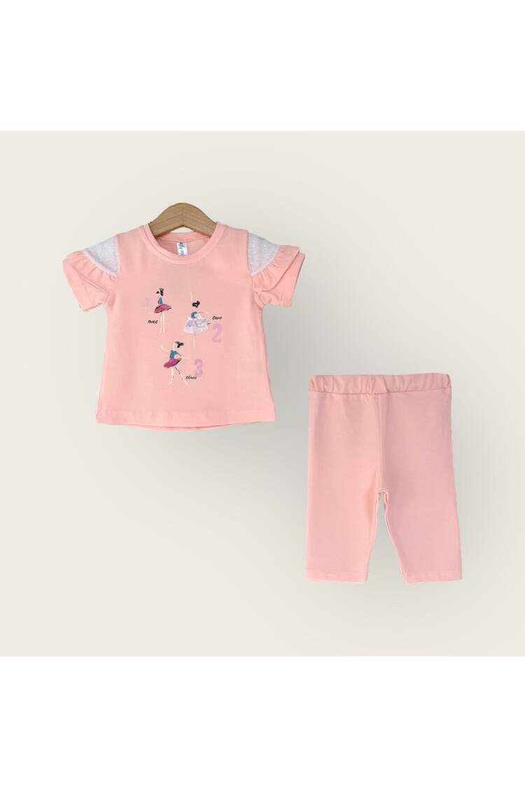 Wholesale Girls 2-Piece T-Shirt and Capri Set 1-4Y - Brand: Algiy Mini - Kids & Baby Clothes Wholesale - Globality Store