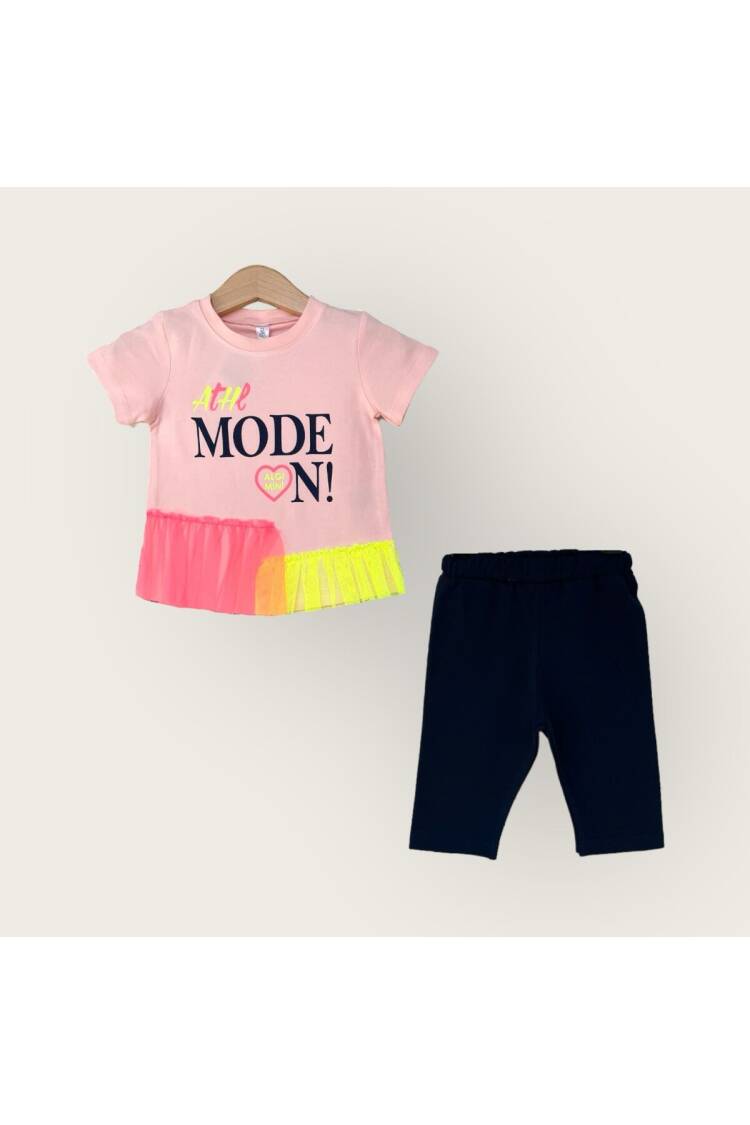 Wholesale Girls 2-Piece T-Shirt and Capri Set 1-4Y - Brand: Algiy Mini - Kids & Baby Clothes Wholesale - Globality Store