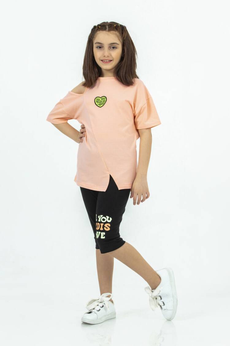 Wholesale Girls 2-Piece T-shirt and Leggings Set 10-13Y - Brand: Tuffy - Kids & Baby Clothes Wholesale - Globality Store