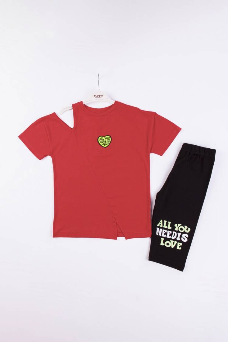 Wholesale Girls 2-Piece T-shirt and Leggings Set 10-13Y - Brand: Tuffy - Kids & Baby Clothes Wholesale - Globality Store