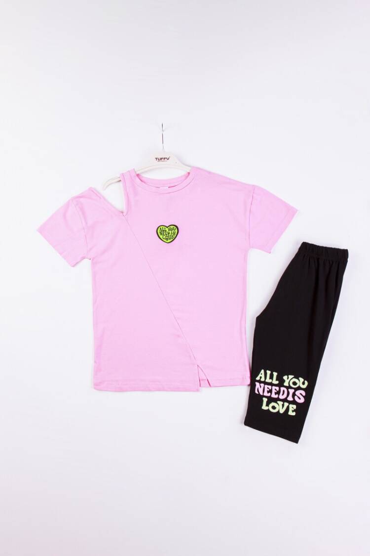 Wholesale Girls 2-Piece T-shirt and Leggings Set 10-13Y - Brand: Tuffy - Kids & Baby Clothes Wholesale - Globality Store