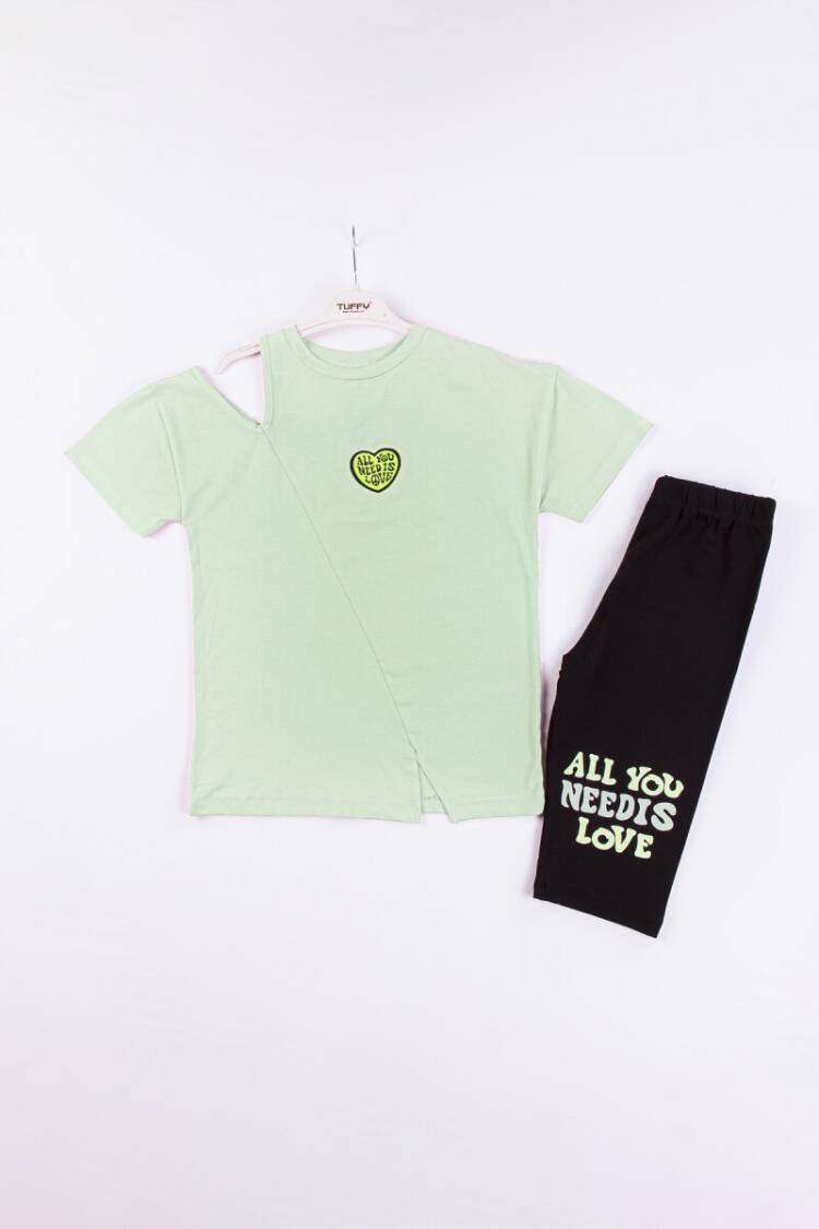 Wholesale Girls 2-Piece T-shirt and Leggings Set 10-13Y - Brand: Tuffy - Kids & Baby Clothes Wholesale - Globality Store