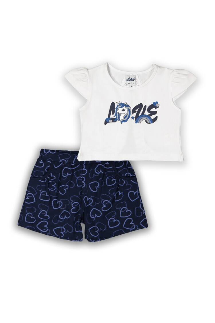Wholesale Girls 2-Piece T-shirt and Shorts Set 3-6Y - Brand: Elnino - Kids & Baby Clothes Wholesale - Globality Store