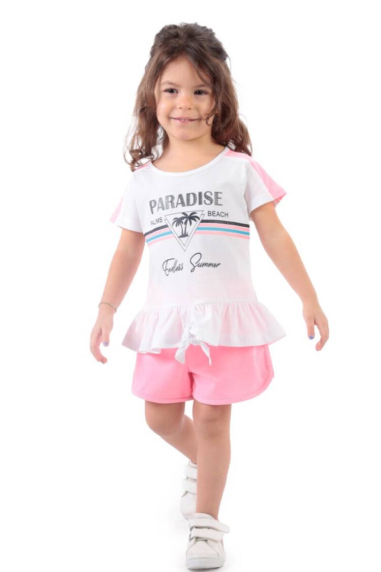 Wholesale Girls 2-Piece T-shirt and Shorts set 3-6Y - Brand: Elnino - Kids & Baby Clothes Wholesale - Globality Store