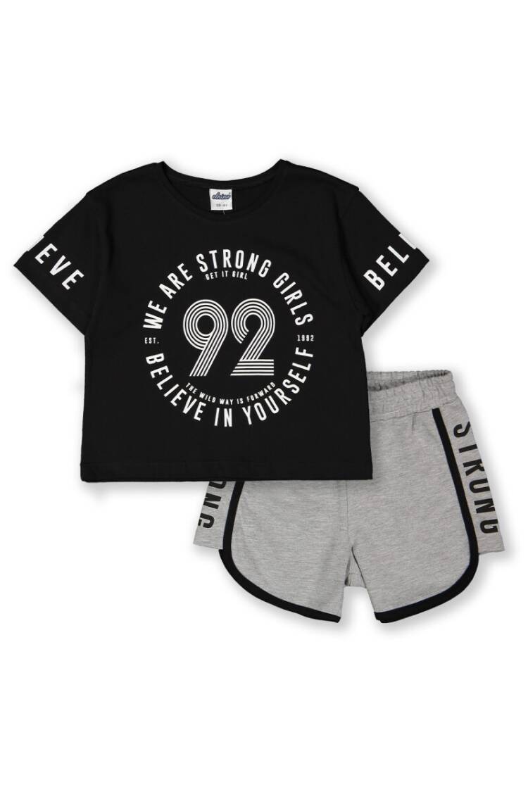 Wholesale Girls 2-Piece T-shirt and Shorts Set 8-14Y - Brand: Elnino - Kids & Baby Clothes Wholesale - Globality Store