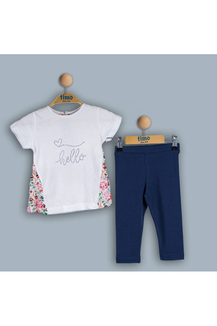 Wholesale Girls 2-Piece T-Shirt and Tights Set 2-5Y - Brand: Timo - Kids & Baby Clothes Wholesale - Globality Store