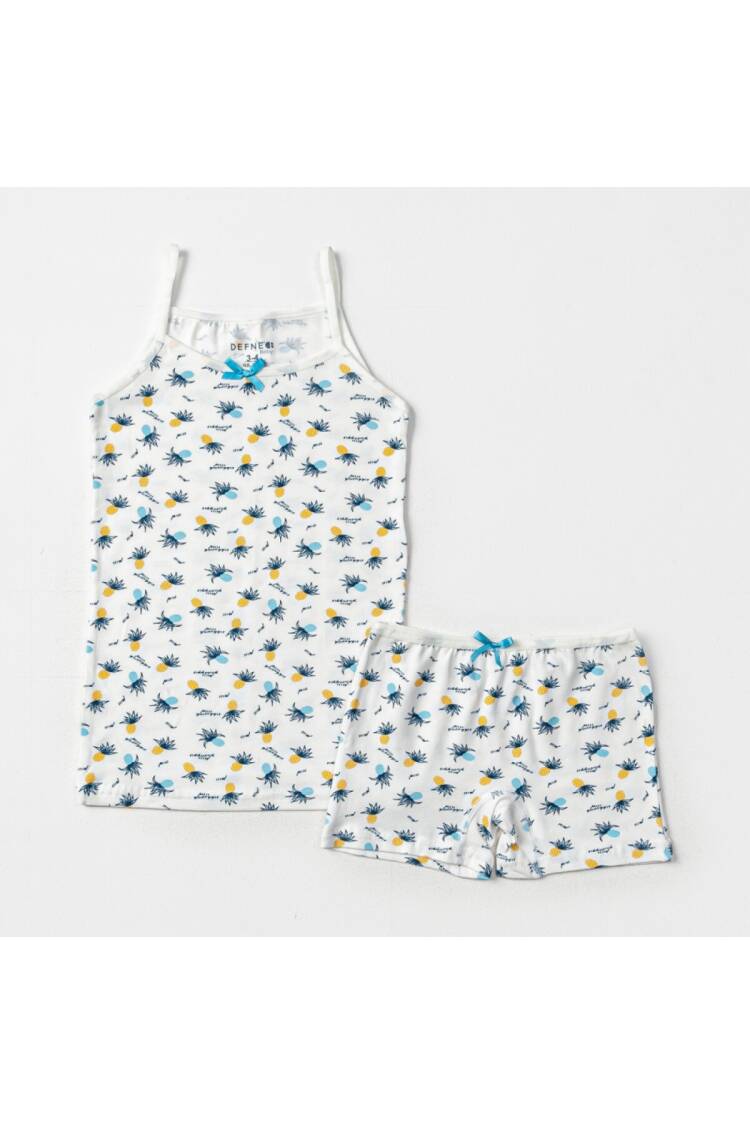 Wholesale Girls 2-Piece Undershirt and Boxer Set 2-10Y - Brand: Defne - Kids & Baby Clothes Wholesale - Globality Store