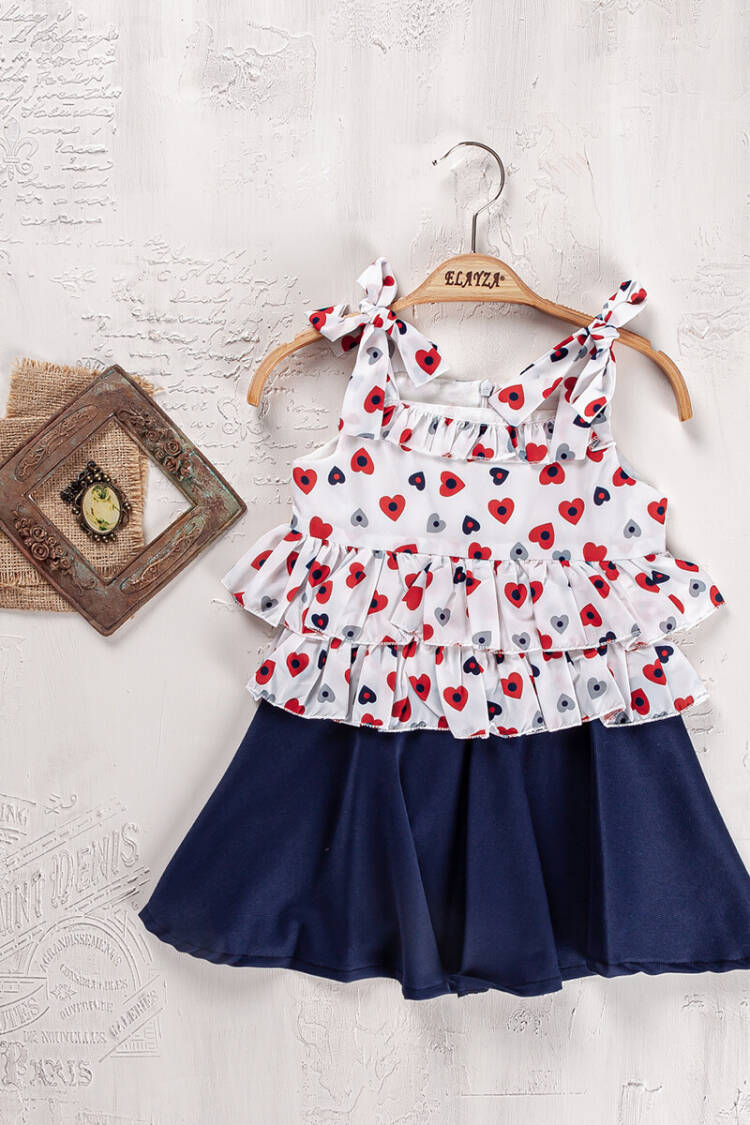 Wholesale Girls 2-Pieces Halter Blouse and Skirt Set 2-5Y - Brand: Elayza - Kids & Baby Clothes Wholesale - Globality Store