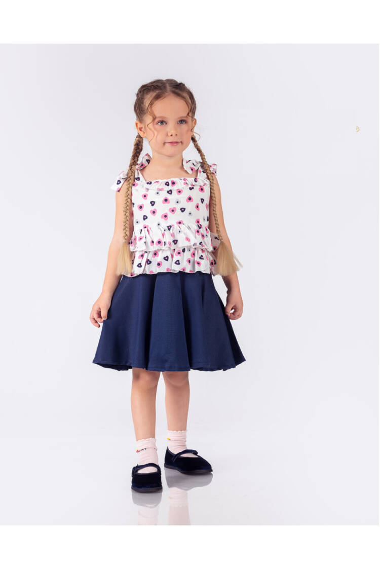 Wholesale Girls 2-Pieces Halter Blouse and Skirt Set 2-5Y - Brand: Elayza - Kids & Baby Clothes Wholesale - Globality Store