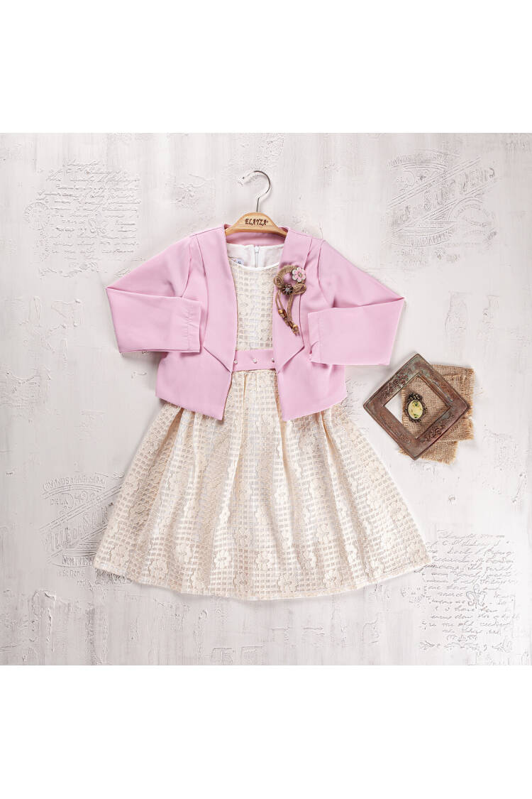 Wholesale Girls 2-Pieces Jacket and Dress Set 5-8Y - Brand: Elayza - Kids & Baby Clothes Wholesale - Globality Store