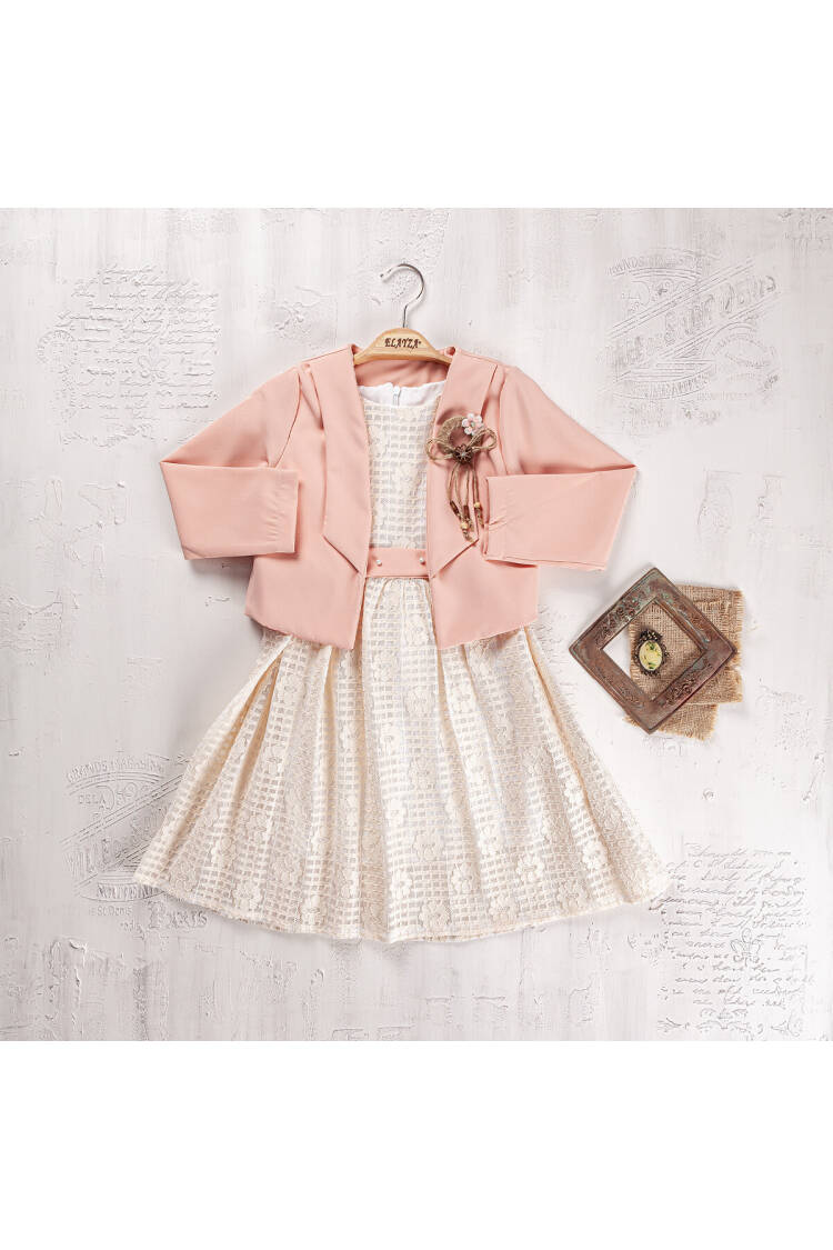 Wholesale Girls 2-Pieces Jacket and Dress Set 9-12Y - Brand: Elayza - Kids & Baby Clothes Wholesale - Globality Store