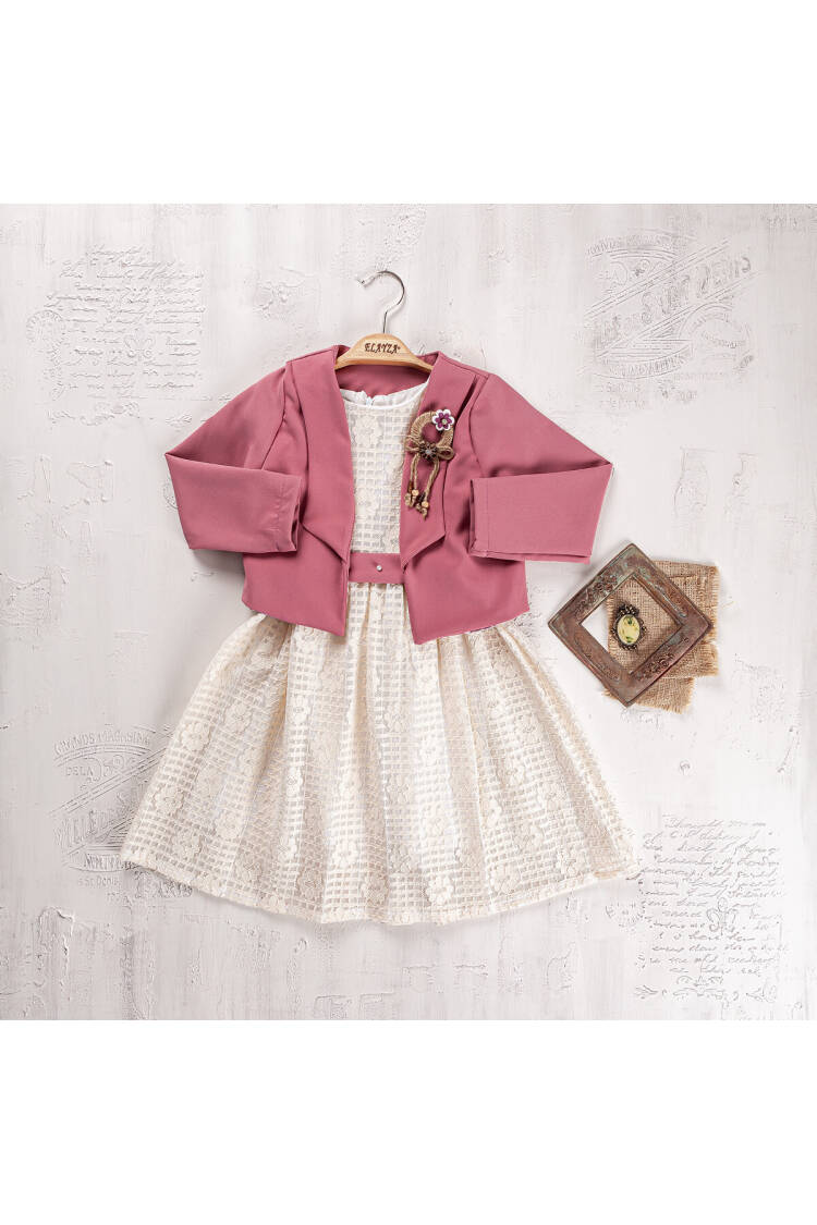 Wholesale Girls 2-Pieces Jacket and Dress Set 9-12Y - Brand: Elayza - Kids & Baby Clothes Wholesale - Globality Store