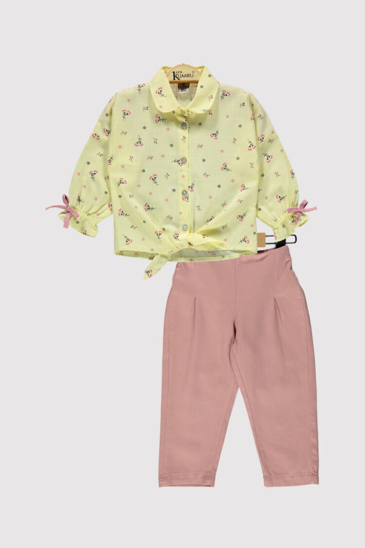 Wholesale Girl's 2pcs Printed Shirt and Trousers Set 2-5Y - Brand: Kumru Bebe - Kids & Baby Clothes Wholesale - Globality Store