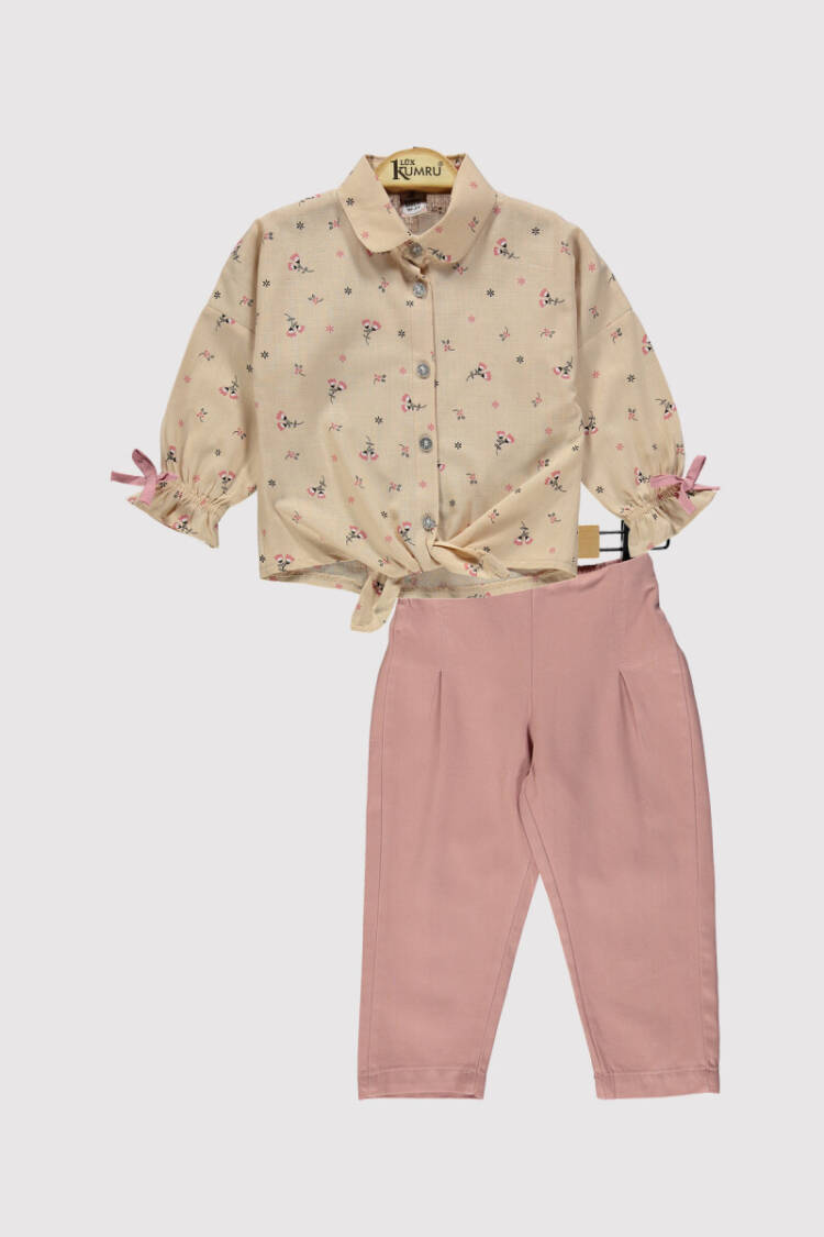 Wholesale Girl's 2pcs Printed Shirt and Trousers Set 2-5Y - Brand: Kumru Bebe - Kids & Baby Clothes Wholesale - Globality Store