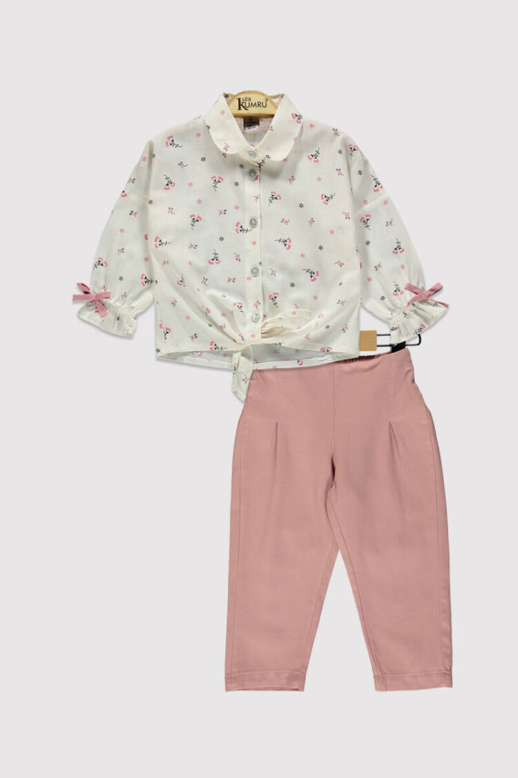 Wholesale Girl's 2pcs Printed Shirt and Trousers Set 2-5Y - Brand: Kumru Bebe - Kids & Baby Clothes Wholesale - Globality Store
