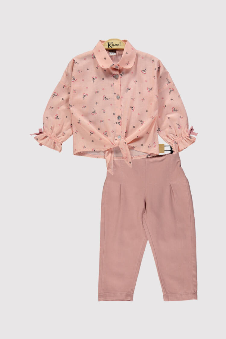 Wholesale Girl's 2pcs Printed Shirt and Trousers Set 2-5Y - Brand: Kumru Bebe - Kids & Baby Clothes Wholesale - Globality Store