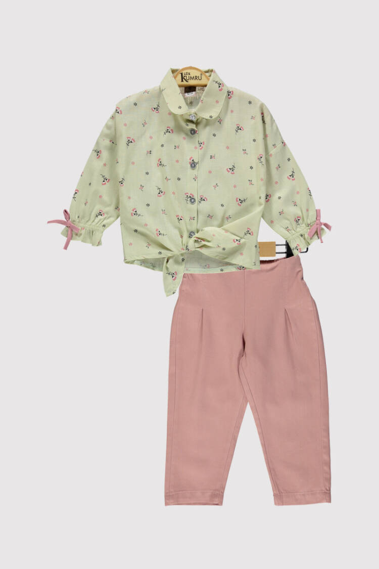 Wholesale Girl's 2pcs Printed Shirt and Trousers Set 2-5Y - Brand: Kumru Bebe - Kids & Baby Clothes Wholesale - Globality Store