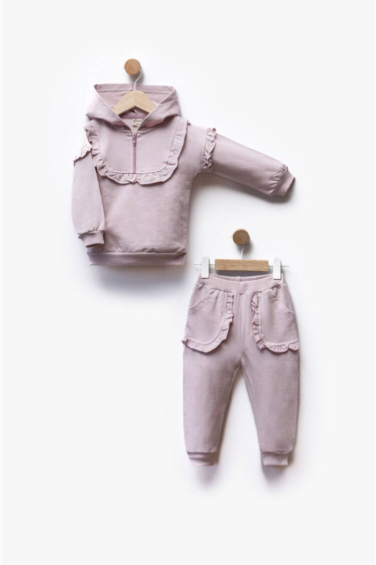 Wholesale Girl's 2pcs Sweat and Trousers Set 1-5Y - Brand: Flexi Baby - Kids & Baby Clothes Wholesale - Globality Store