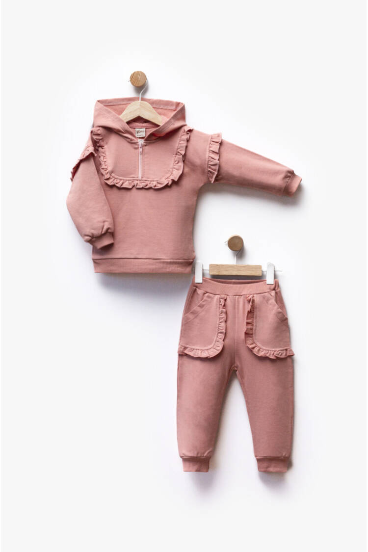 Wholesale Girl's 2pcs Sweat and Trousers Set 1-5Y - Brand: Flexi Baby - Kids & Baby Clothes Wholesale - Globality Store