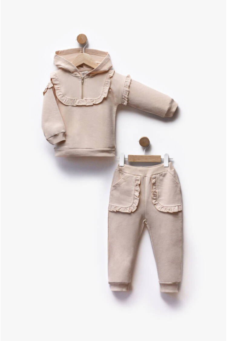 Wholesale Girl's 2pcs Sweat and Trousers Set 1-5Y - Brand: Flexi Baby - Kids & Baby Clothes Wholesale - Globality Store