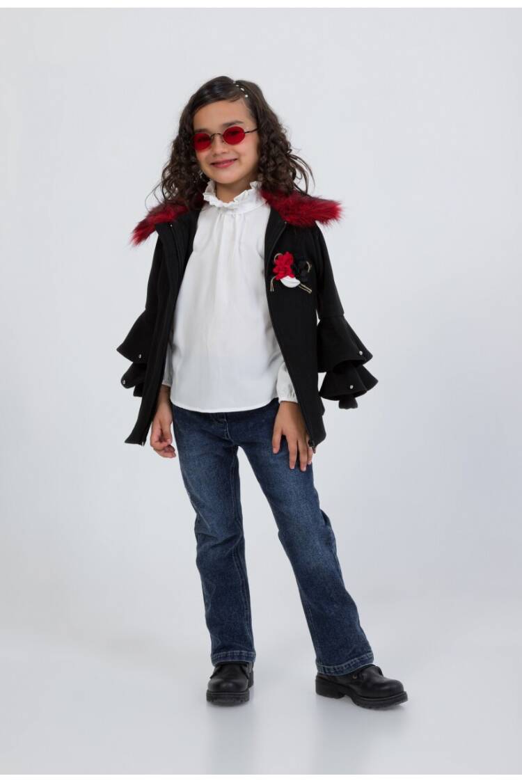 Wholesale Girl's 3-Piece Cashmere Jacket Jeans Pants Shirt Set 2-6Y - Brand: Miss Lore - Kids & Baby Clothes Wholesale - Globality Store