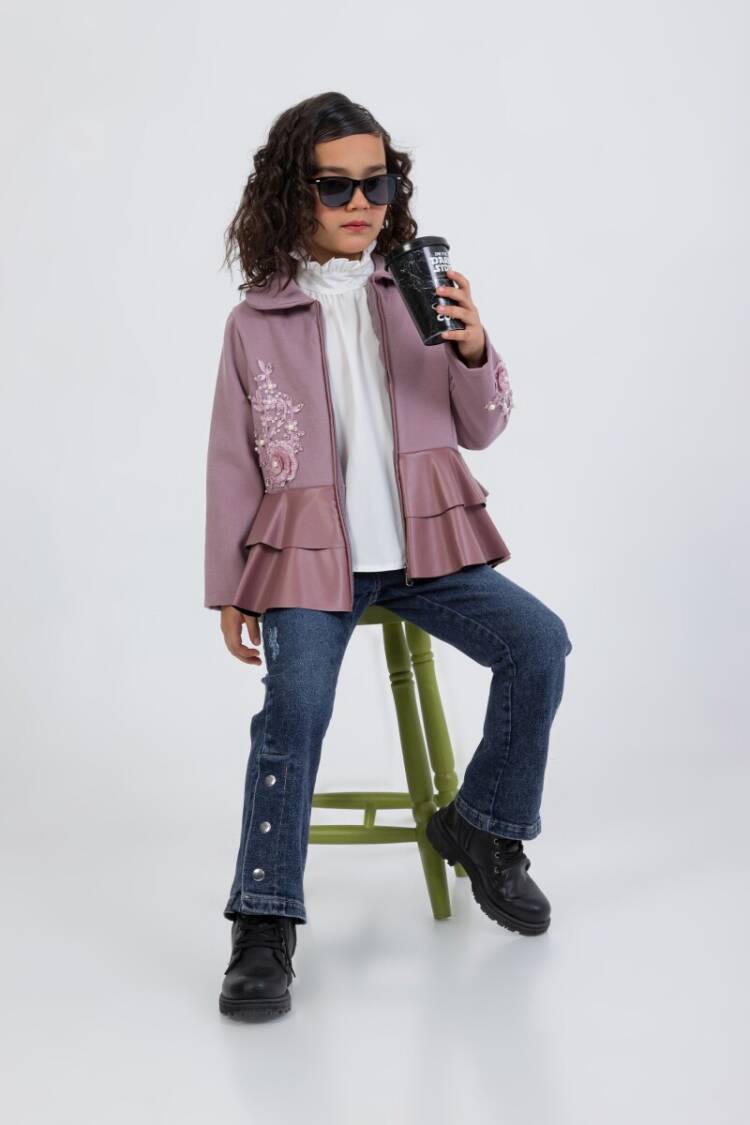 Wholesale Girl's 3-Piece Cashmere Jacket Jeans Pants Shirt Set 2-6Y - Brand: Miss Lore - Kids & Baby Clothes Wholesale - Globality Store
