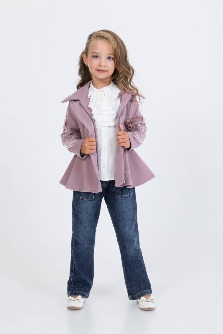 Wholesale Girl's 3-Piece Cashmere Jacket Jeans Pants Shirt Set 2-6Y - Brand: Miss Lore - Kids & Baby Clothes Wholesale - Globality Store
