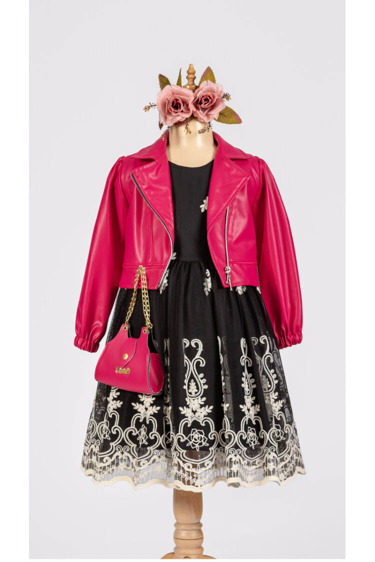 Wholesale Girls 3-Piece Dress, Jacket and Bag 6-12Y - Brand: Tivido - Kids & Baby Clothes Wholesale - Globality Store