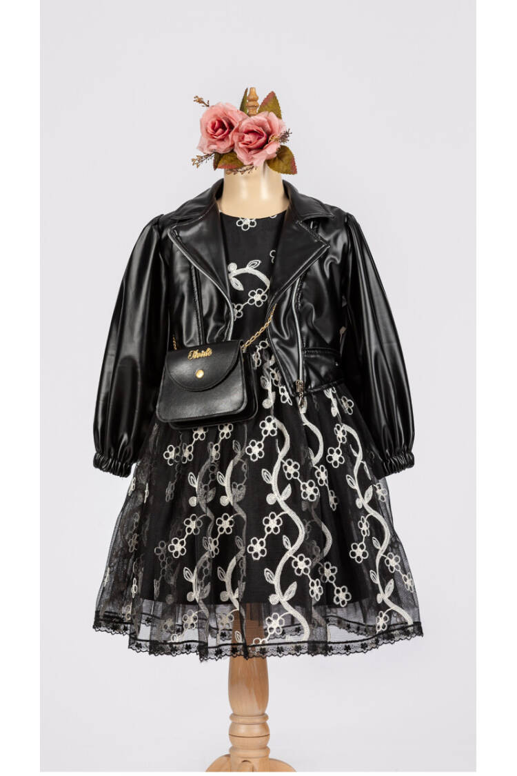 Wholesale Girls 3-Piece Dress, Jacket and Bag Set 6-12Y - Brand: Tivido - Kids & Baby Clothes Wholesale - Globality Store