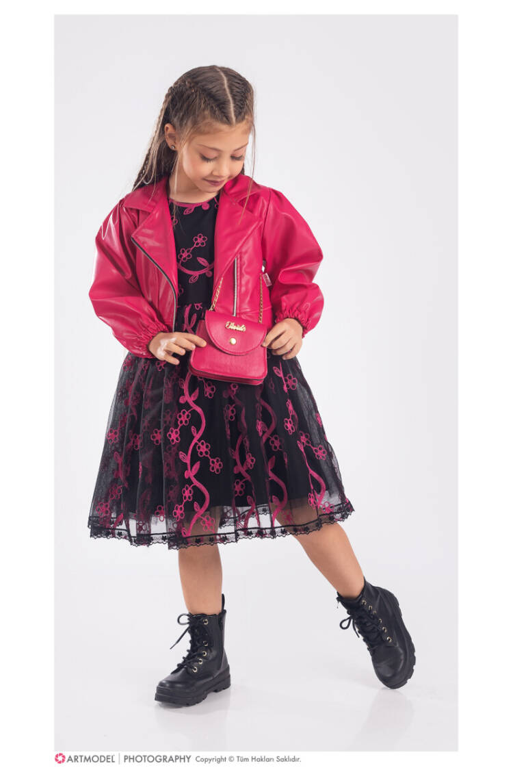 Wholesale Girls 3-Piece Dress, Jacket and Bag Set 6-12Y - Brand: Tivido - Kids & Baby Clothes Wholesale - Globality Store