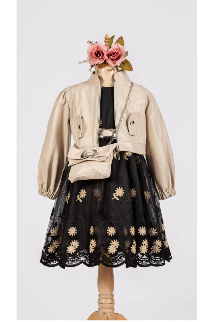 Wholesale Girls 3-Piece Dress, Jacket and Bag Set 6-12Y - Brand: Tivido - Kids & Baby Clothes Wholesale - Globality Store