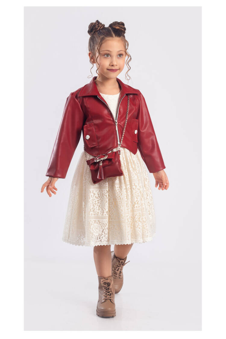 Wholesale Girls 3-Piece Dress, Jacket and Bag Set 6-12Y - Brand: Tivido - Kids & Baby Clothes Wholesale - Globality Store