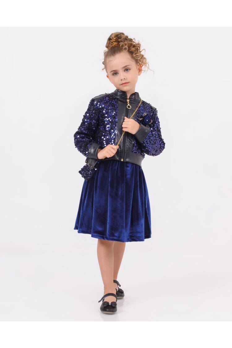 Wholesale Girl's 3-Piece Jacket Dress and Bag Set 2-6Y - Brand: Miss Lore - Kids & Baby Clothes Wholesale - Globality Store