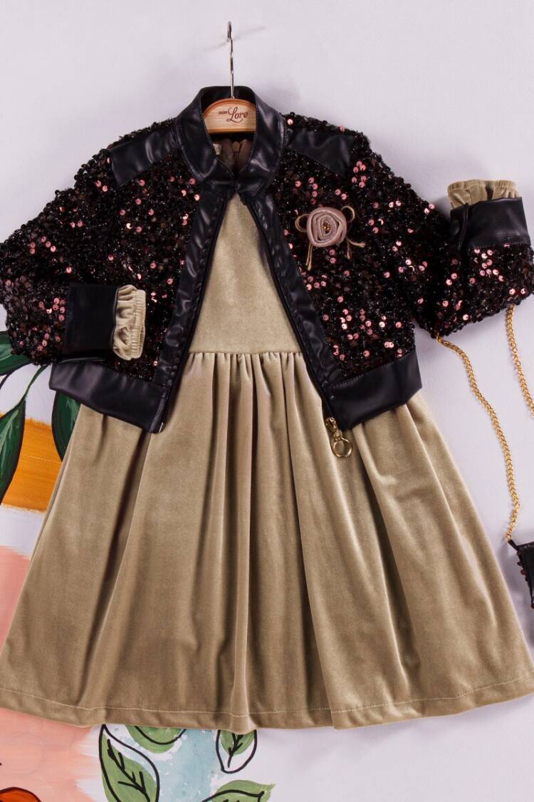 Wholesale Girl's 3-Piece Jacket Dress and Bag Set 2-6Y - Brand: Miss Lore - Kids & Baby Clothes Wholesale - Globality Store