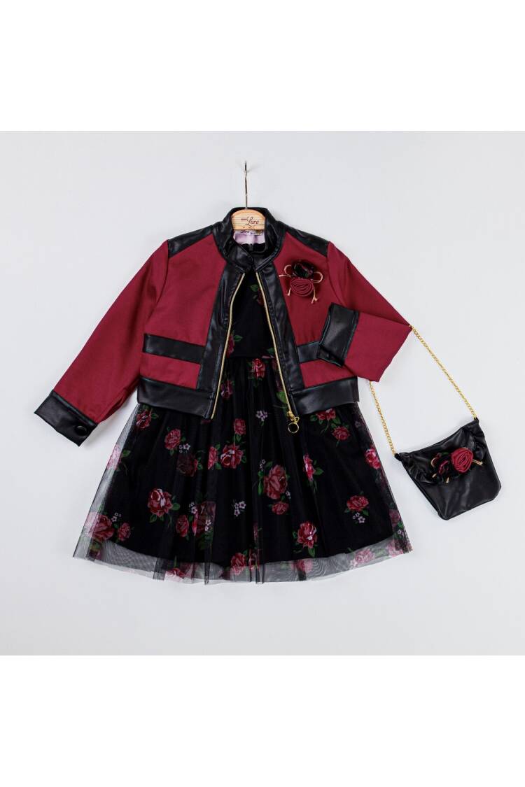 Wholesale Girls 3-Piece Jacket, Dress and Bag Set 2-6Y 5317 - Brand: Miss Lore - Kids & Baby Clothes Wholesale - Globality Store