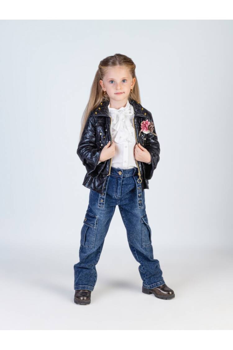 Wholesale Girl's 3-Piece Jacket Shirt Jeans Pants and Bag Set 2-6Y - Brand: Miss Lore - Kids & Baby Clothes Wholesale - Globality Store