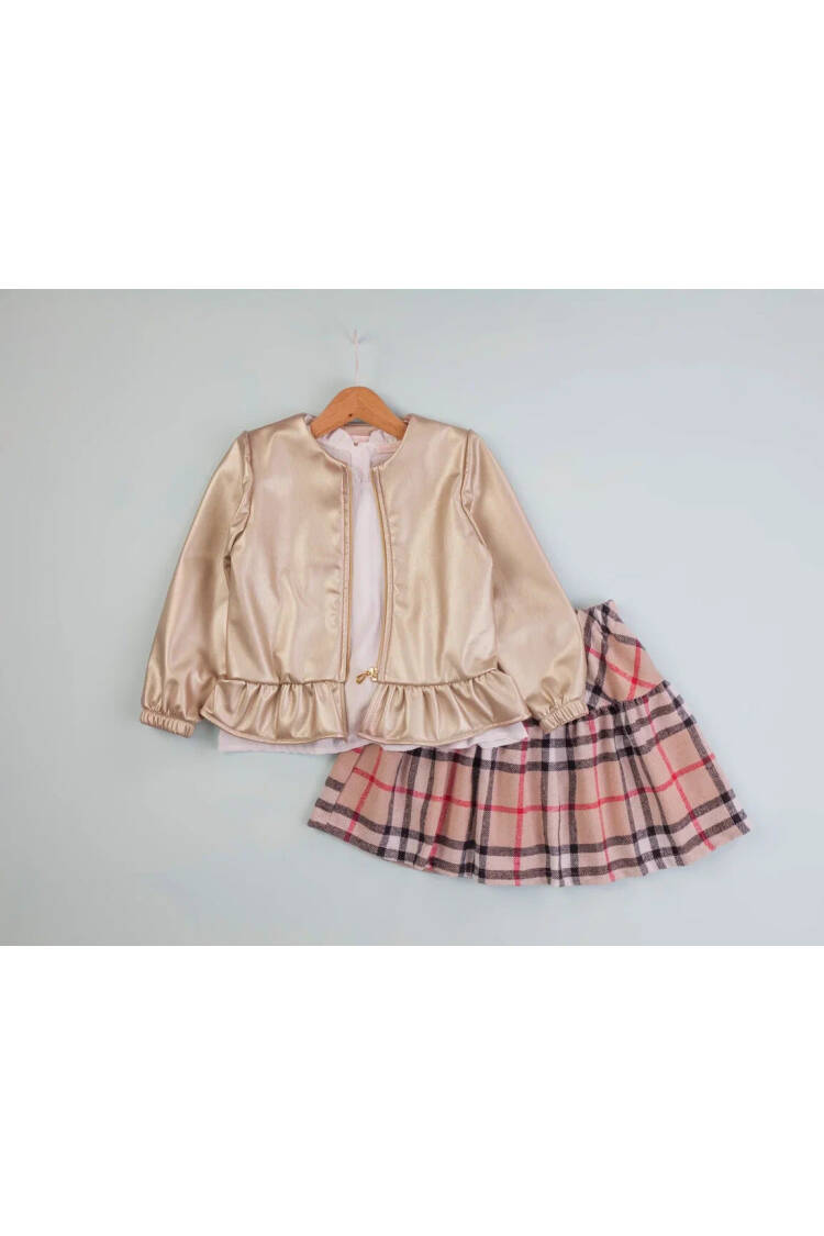 Wholesale Girls' 3-Piece Jacket, Skirt, and Bodysuit Set 5-8Y - Brand: BabyRose - Kids & Baby Clothes Wholesale - Globality Store