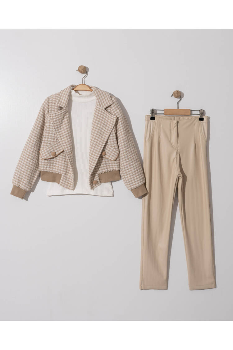 Wholesale Girl's 3-Piece Jacket, Trousers and Body Suit 6-9Y - Brand: Gocoland - Kids & Baby Clothes Wholesale - Globality Store