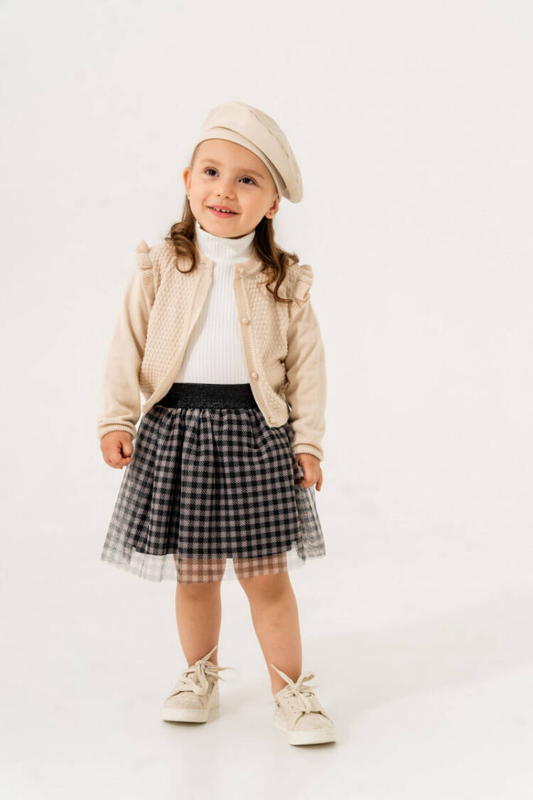 Wholesale Girls 3-Piece Knitted Knitwear Jacket and Skirt Suit 2-5Y - Brand: Gocoland - Kids & Baby Clothes Wholesale - Globality Store