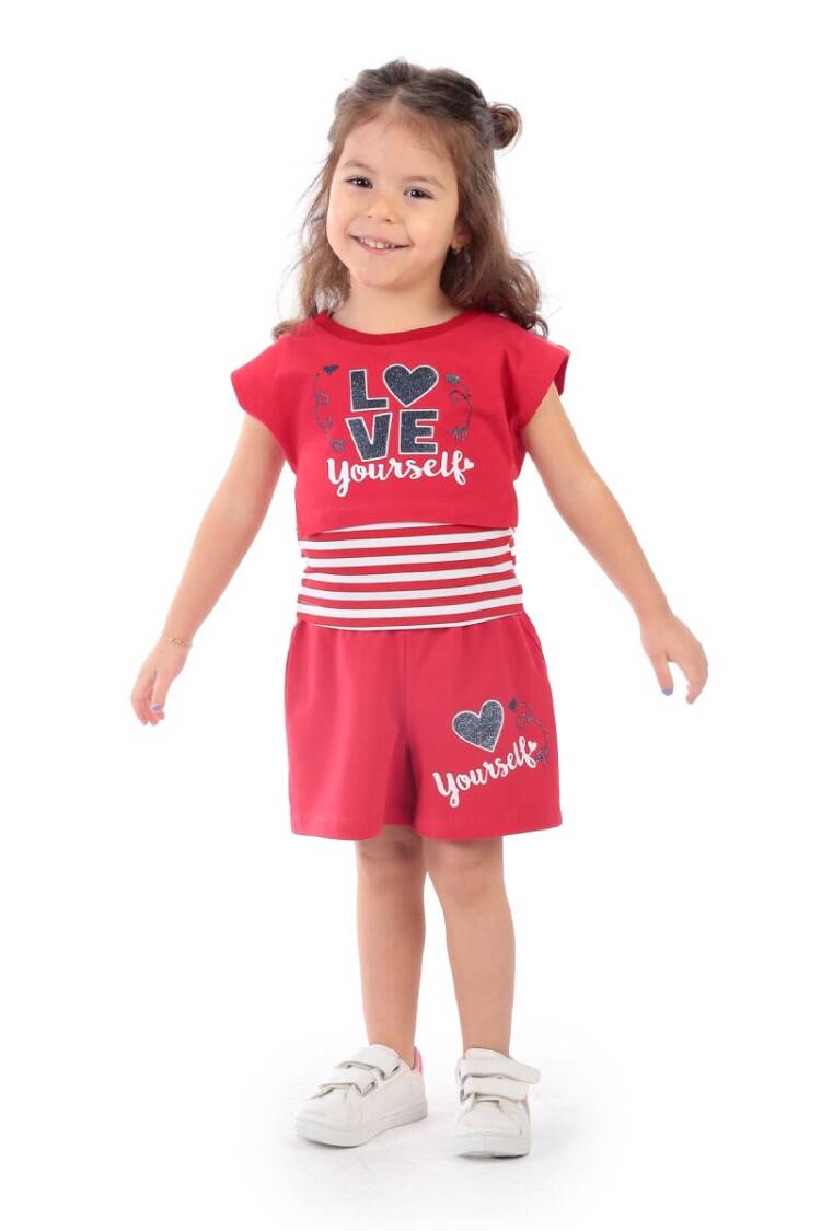 Wholesale Girls 3-Piece T-shirt and Shorts set 3-6Y - Brand: Elnino - Kids & Baby Clothes Wholesale - Globality Store