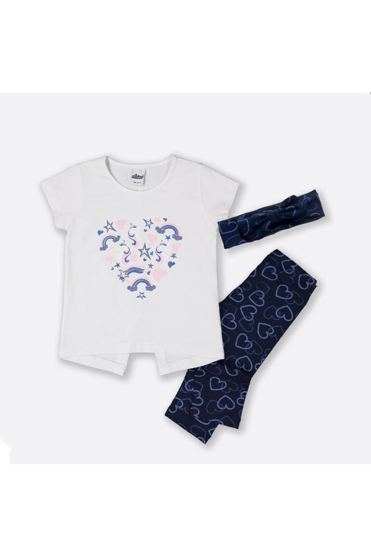 Wholesale Girls 3-Piece T-shirt Headband and Leggings Set 3-6Y - Brand: Elnino - Kids & Baby Clothes Wholesale - Globality Store
