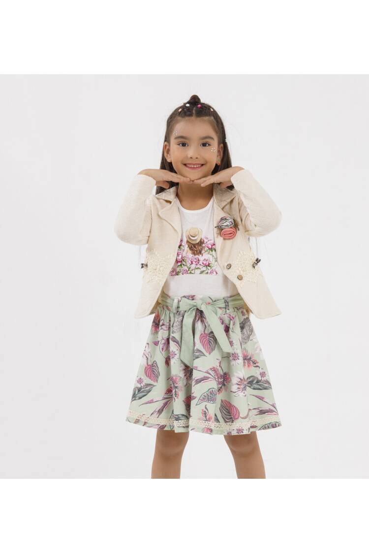 Wholesale Girls 3-Pieces 3-Pieces Jacket, Body and Skirt Set 2-6Y - Brand: Miss Lore - Kids & Baby Clothes Wholesale - Globality Store