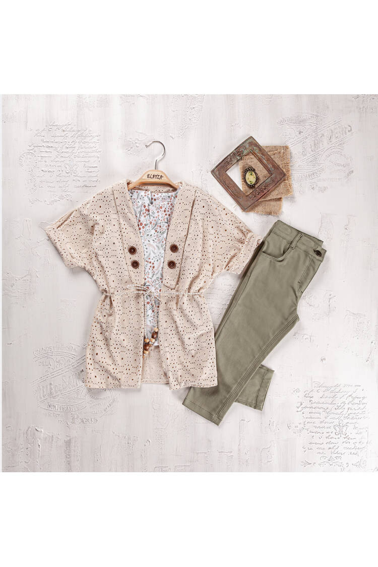 Wholesale Girls 3-Pieces Blouse, Cardigan and Pants Set 9-12Y - Brand: Elayza - Kids & Baby Clothes Wholesale - Globality Store