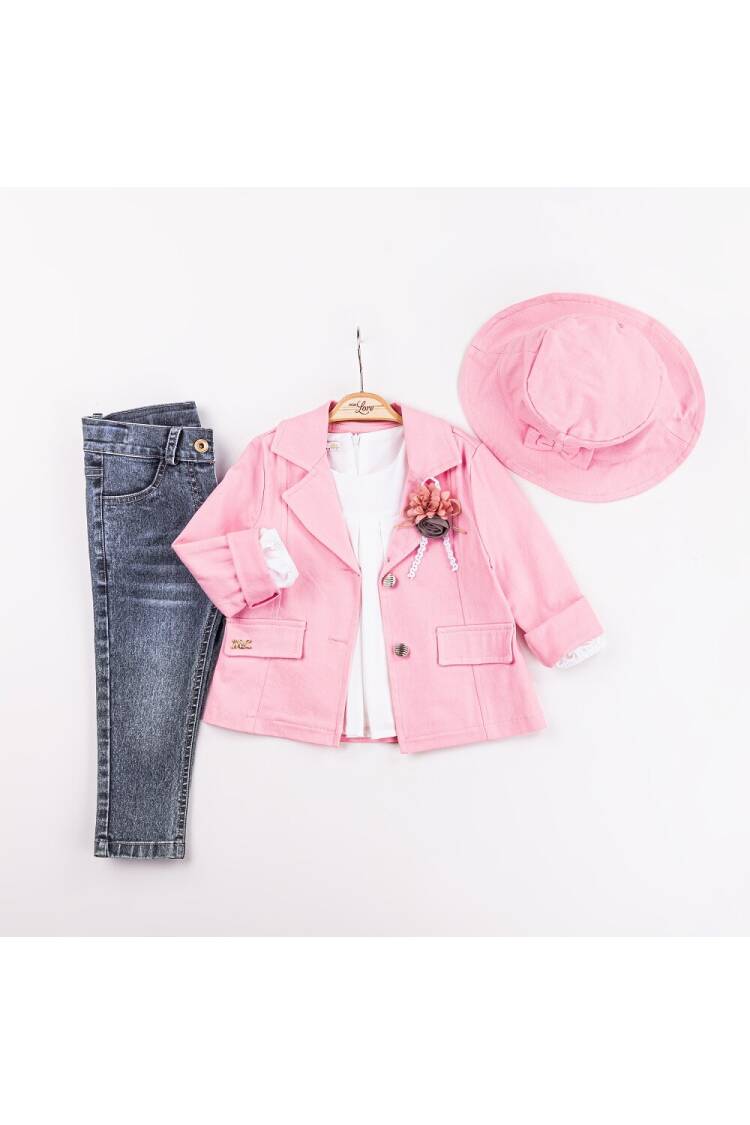 Wholesale Girls 4-Piece Jacket, Badi, Hat and Pants Set 2-6Y - Brand: Miss Lore - Kids & Baby Clothes Wholesale - Globality Store