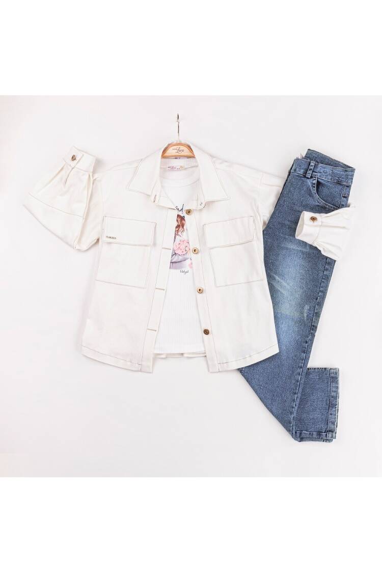Wholesale Girls 3-Pieces Jacket, Body and Pants Set 2-6Y - Brand: Miss Lore - Kids & Baby Clothes Wholesale - Globality Store