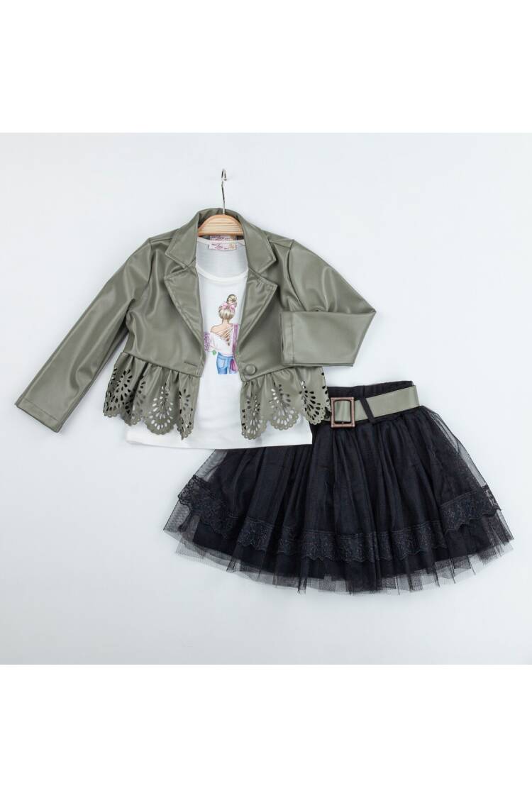 Wholesale Girls 3-Pieces Jacket, Body and Skirt Set 2-6Y - Brand: Miss Lore - Kids & Baby Clothes Wholesale - Globality Store