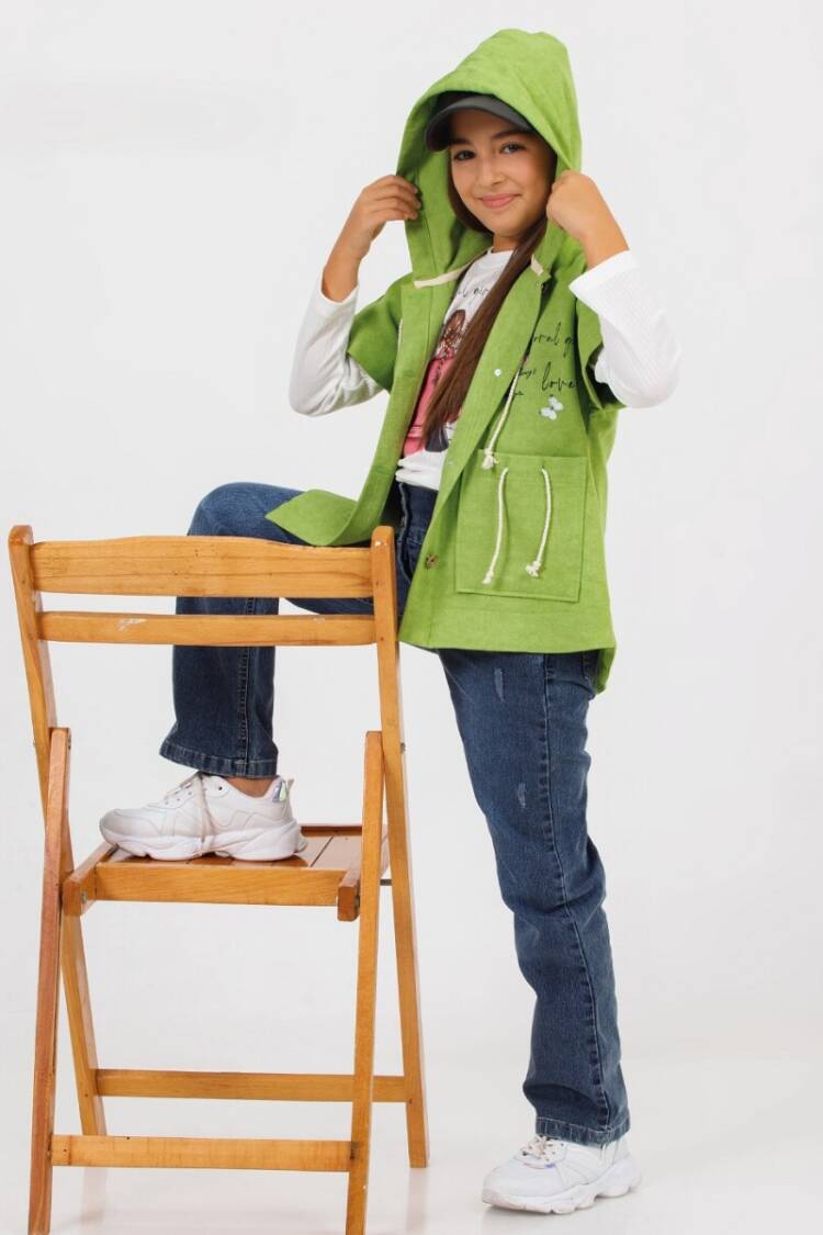 Wholesale Girls 3-Pieces Jacket, T-shirt and Pants Set 6-10Y - Brand: Miss Lore - Kids & Baby Clothes Wholesale - Globality Store